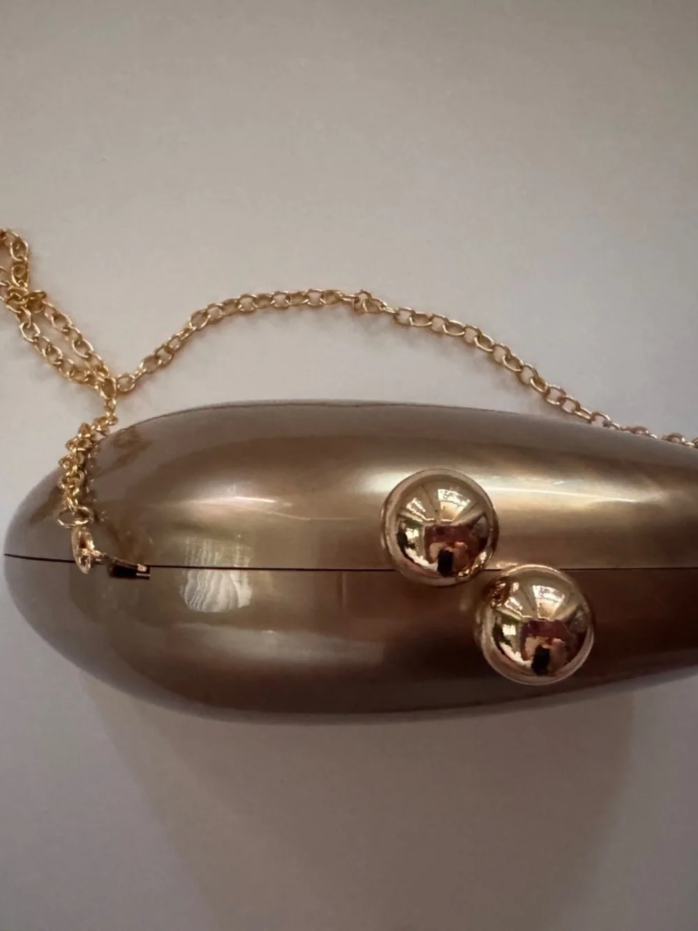 NEW Ramla Marrakech Hand-Crafted Gold Clutch & Crossbody